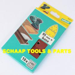 Schuurbladen voor multischuurmachines 102x62/93 bruin korrel 240 | 5620